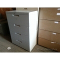 Trendway Grey Textured Front 4 Drawer Lateral File Cabinet